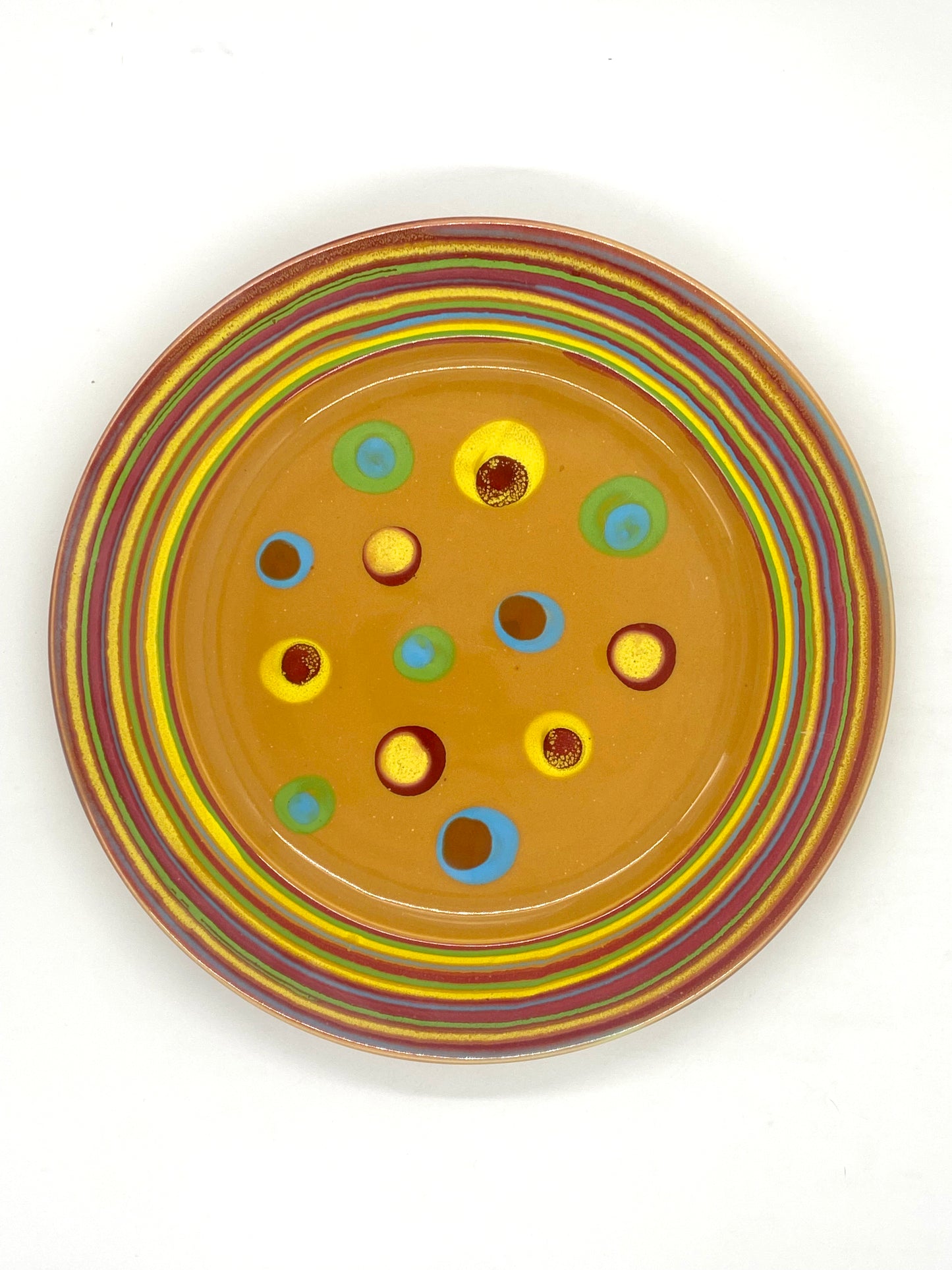 Saturn Orange Platter - Lasser Ceramics