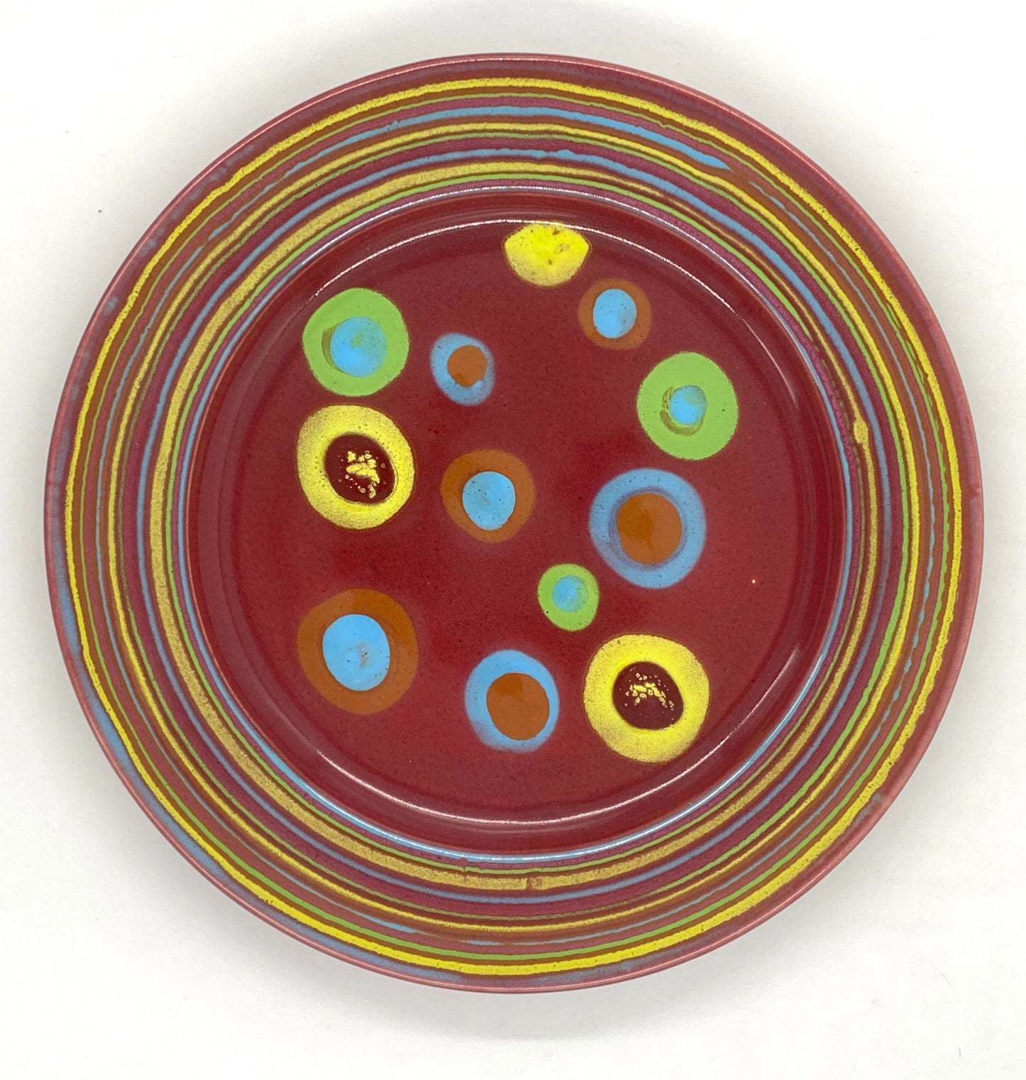 Asteroid Red Platter - Lasser Ceramics