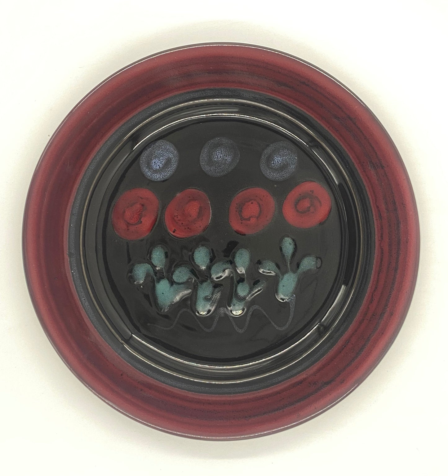 Midnight Tulip Platter - Lasser Ceramics