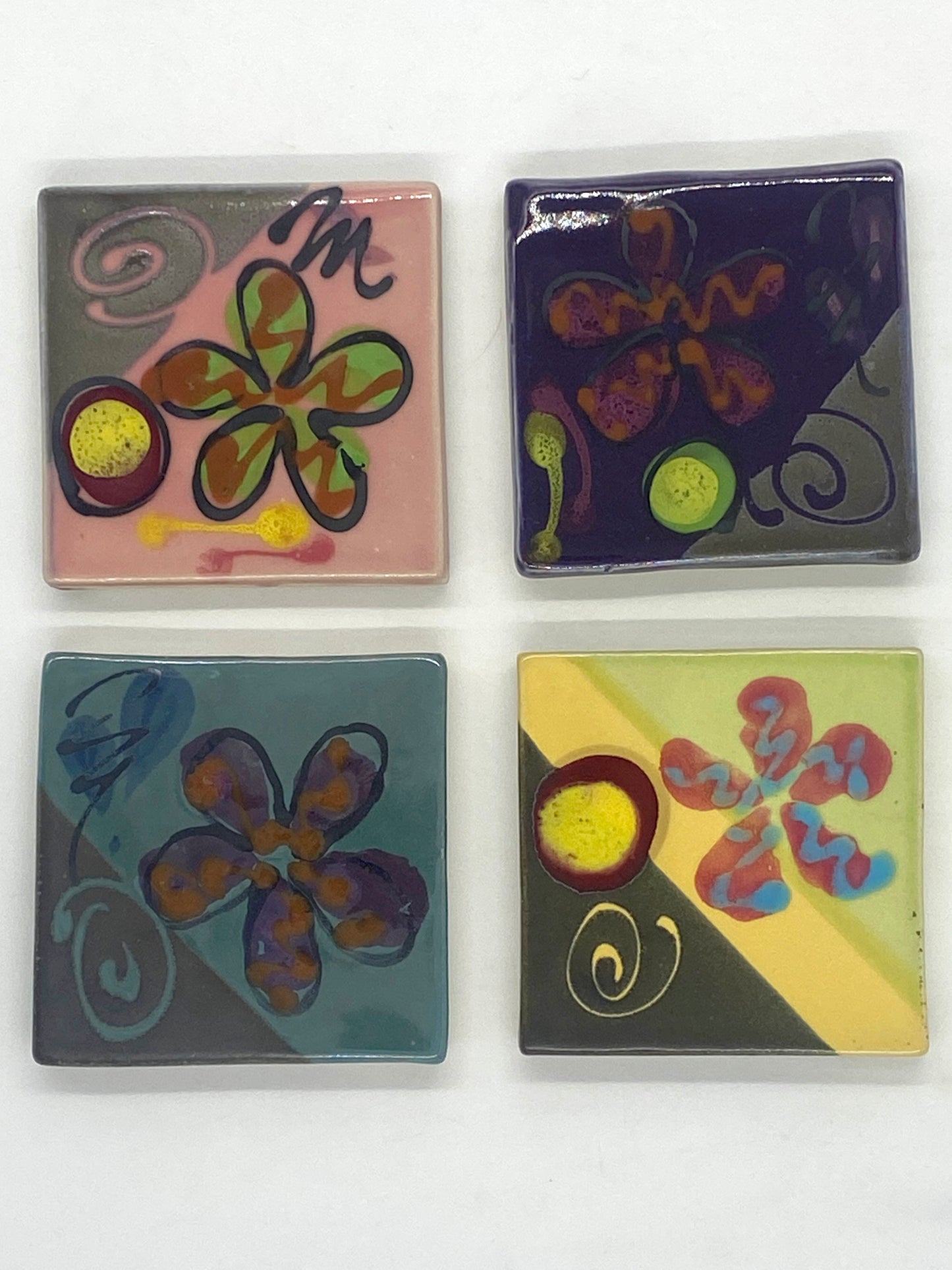 Pink Poppy Tile - Lasser Ceramics