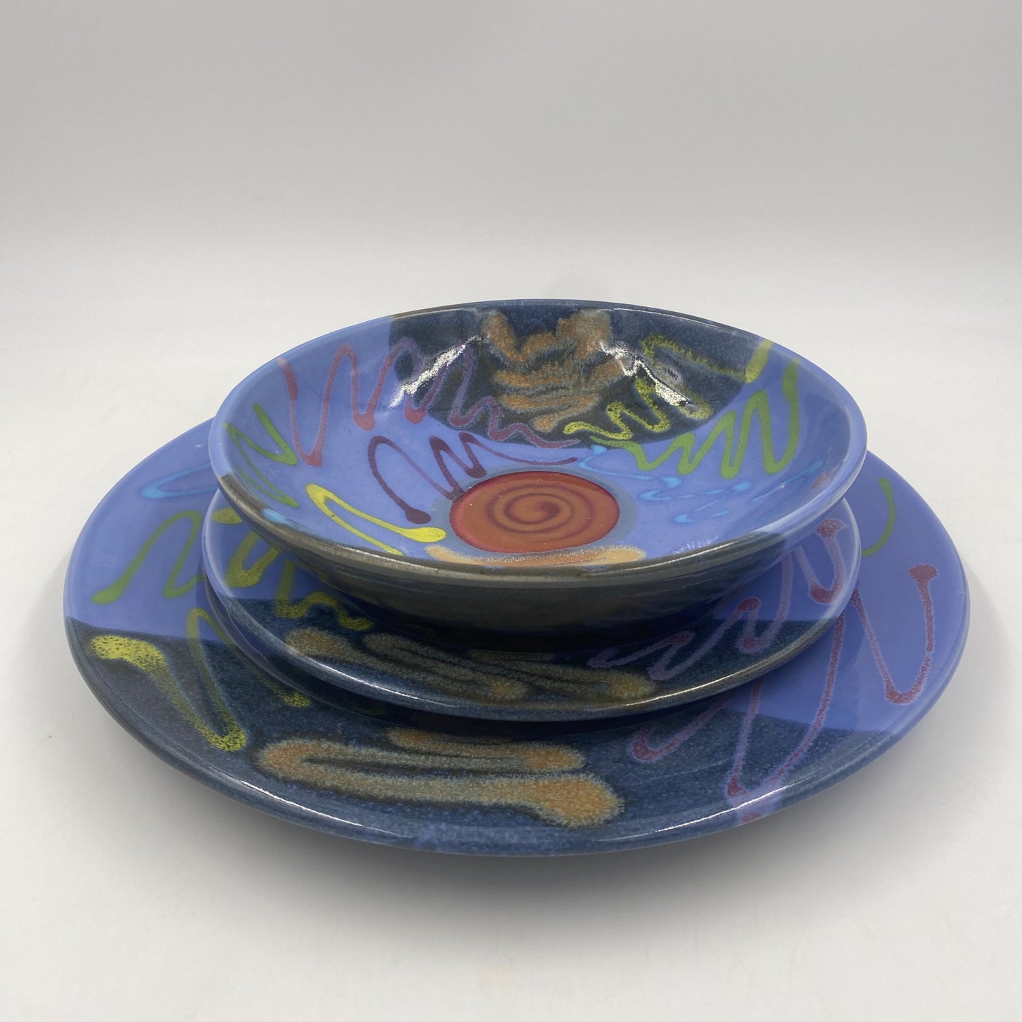 Blue Craze Dinner Bowl - Lasser Ceramics