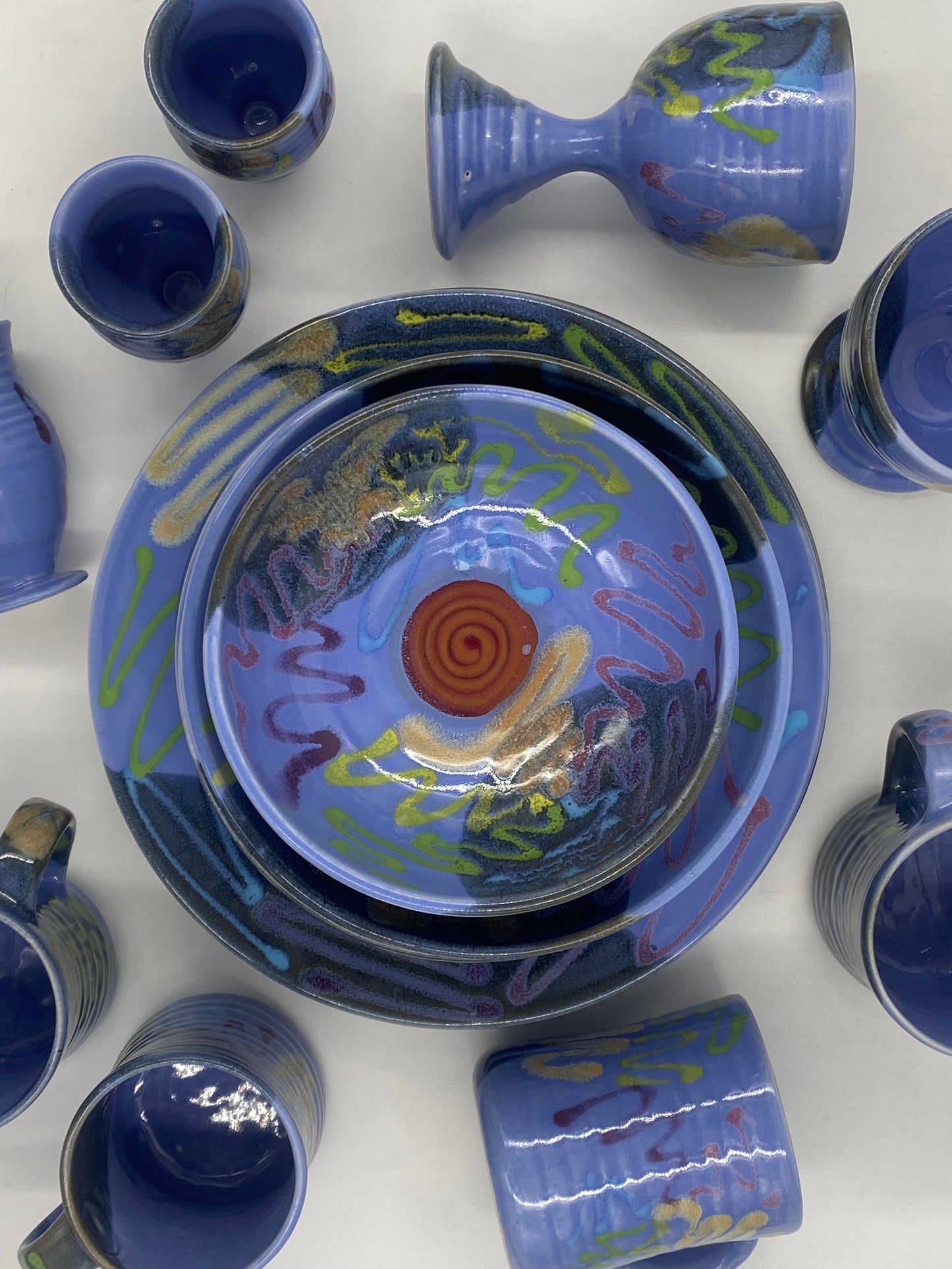 Blue Craze Baby Bowl - Lasser Ceramics