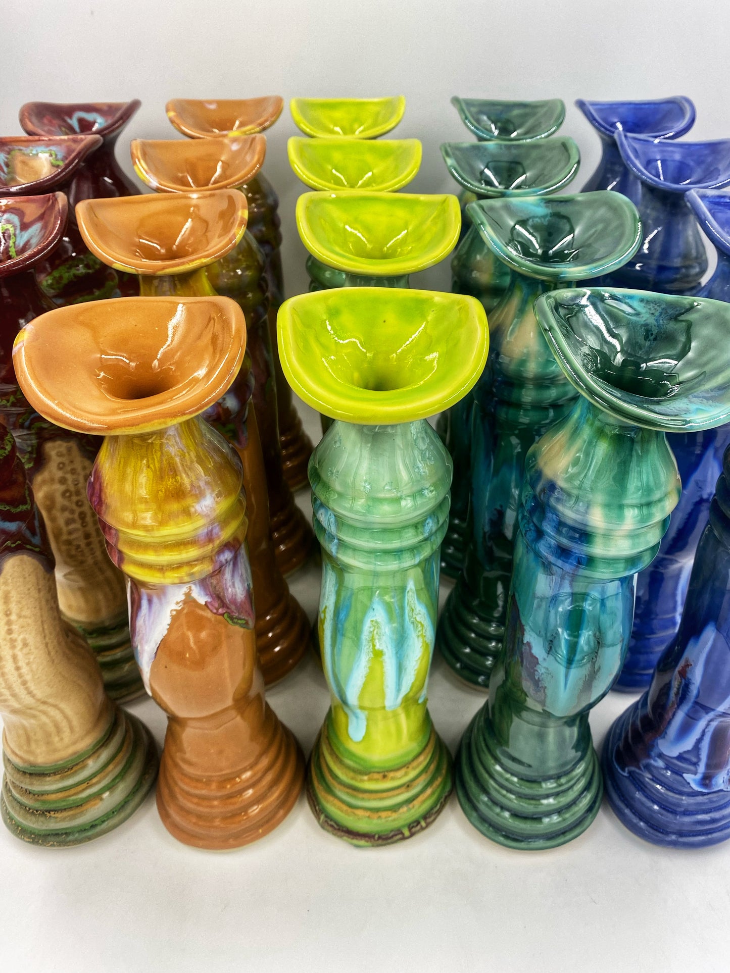 Ocean Candlestick - Lasser Ceramics