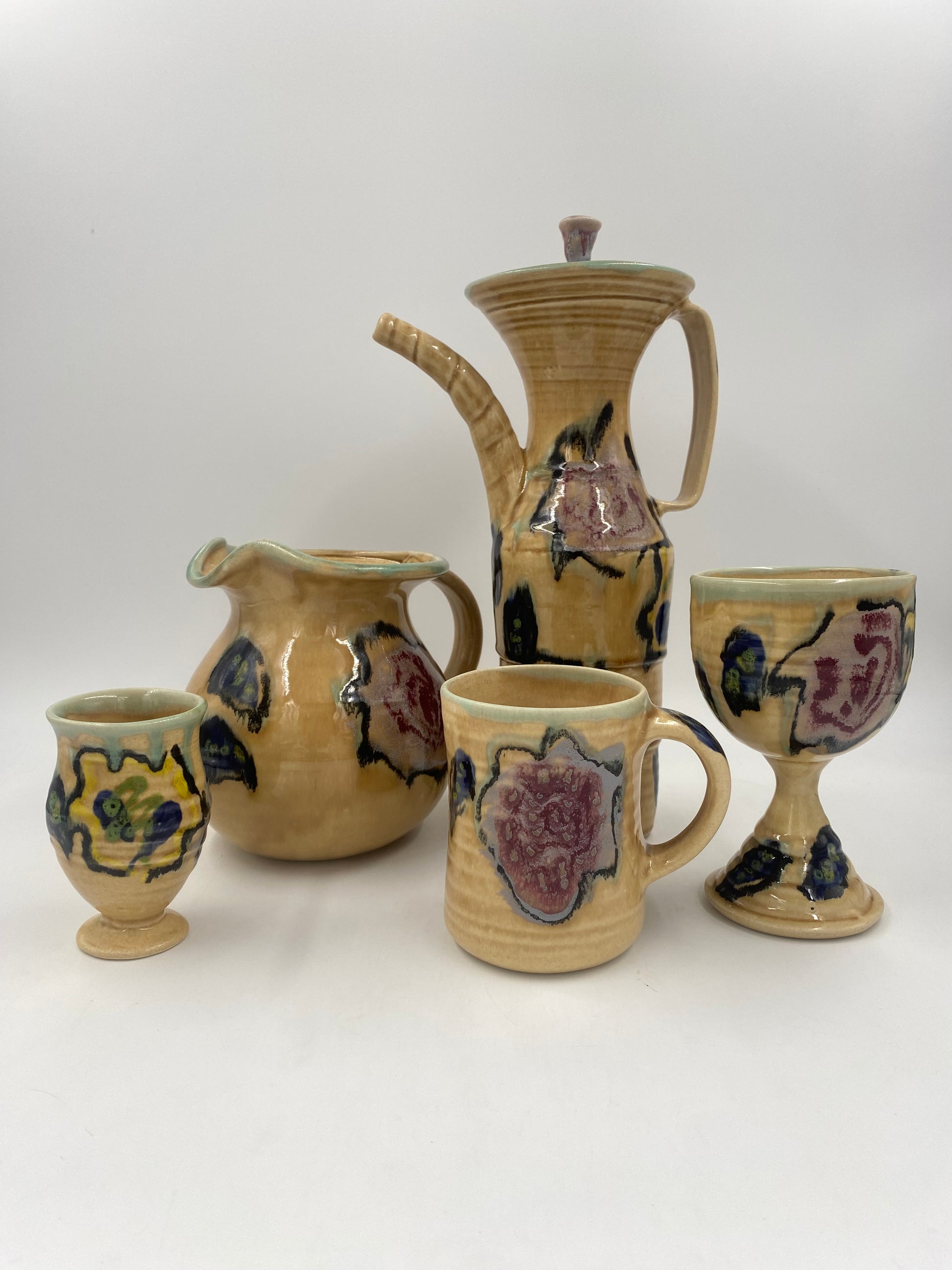 Vermont Rose Pitcher - Lasser Ceramics