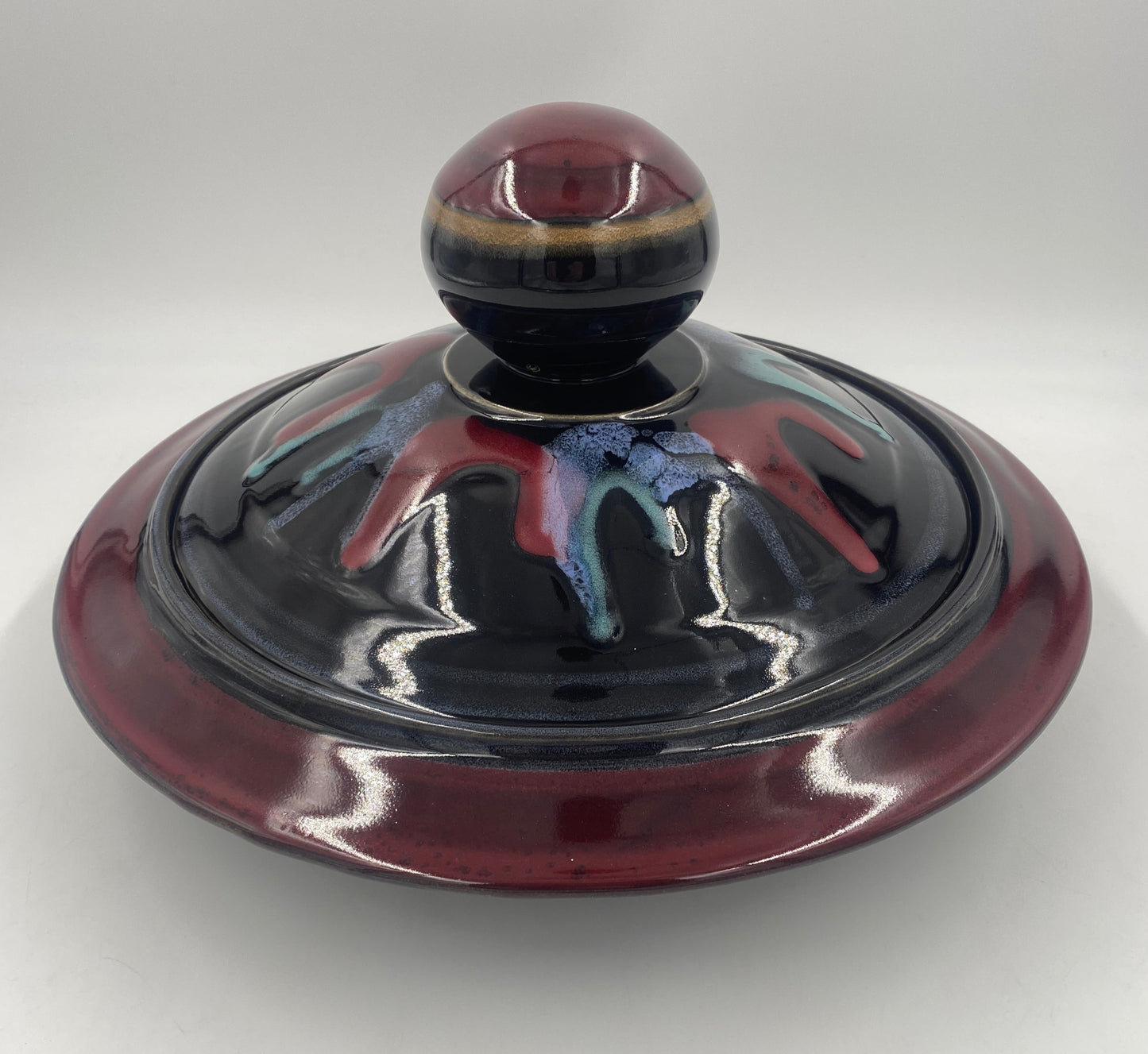 Midnight Tulip Casserole Dish - Lasser Ceramics