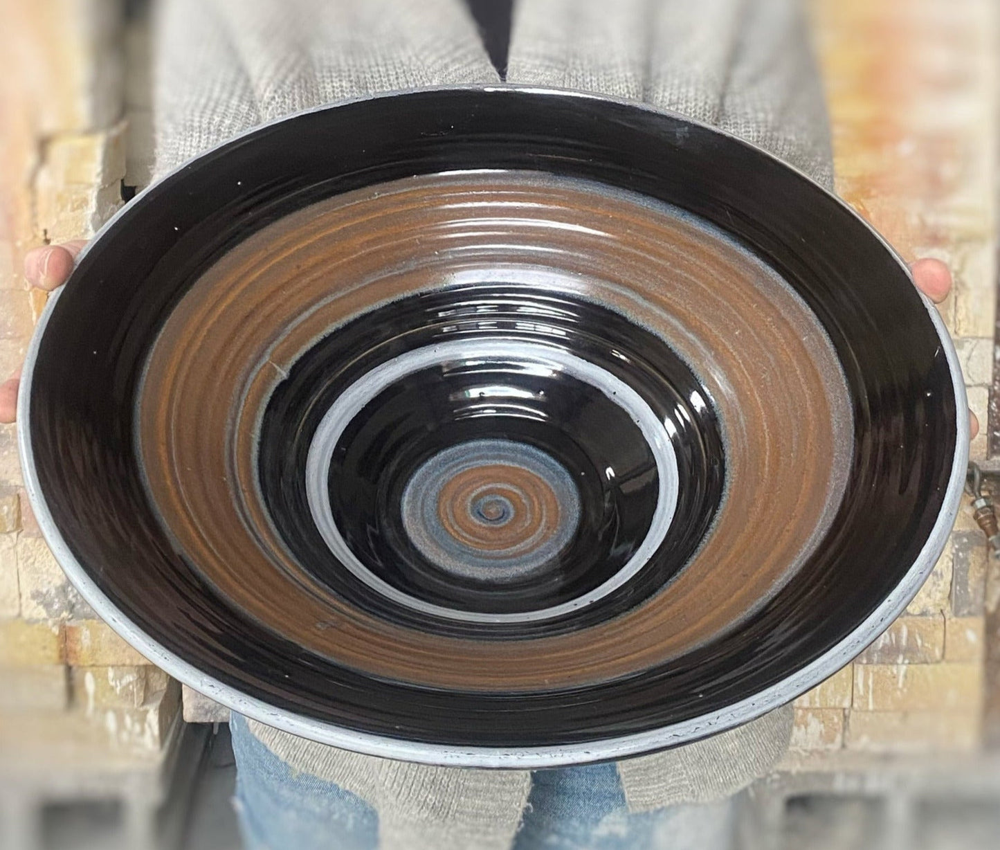 Tiger Stripe Conical Bowl - Lasser Ceramics