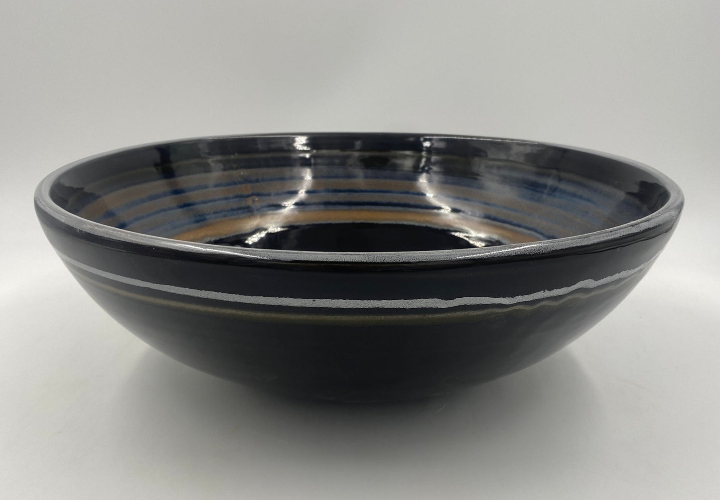 Tiger Stripe Serving Bowl - Lasser Ceramics