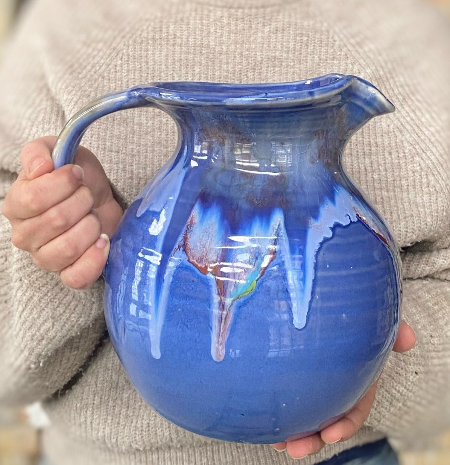 Blue Moon Pitcher - Lasser Ceramics