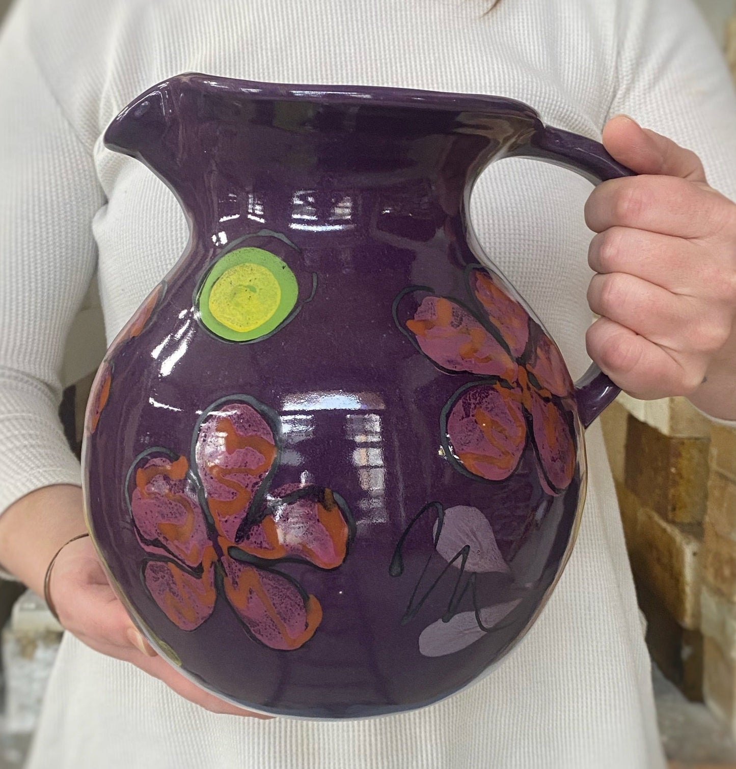 Purple Poppy Pitcher