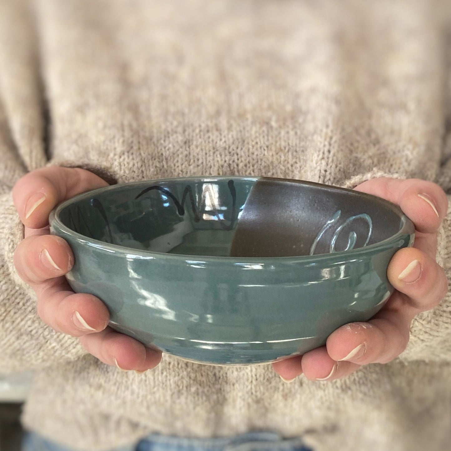 Green Poppy Baby Bowl