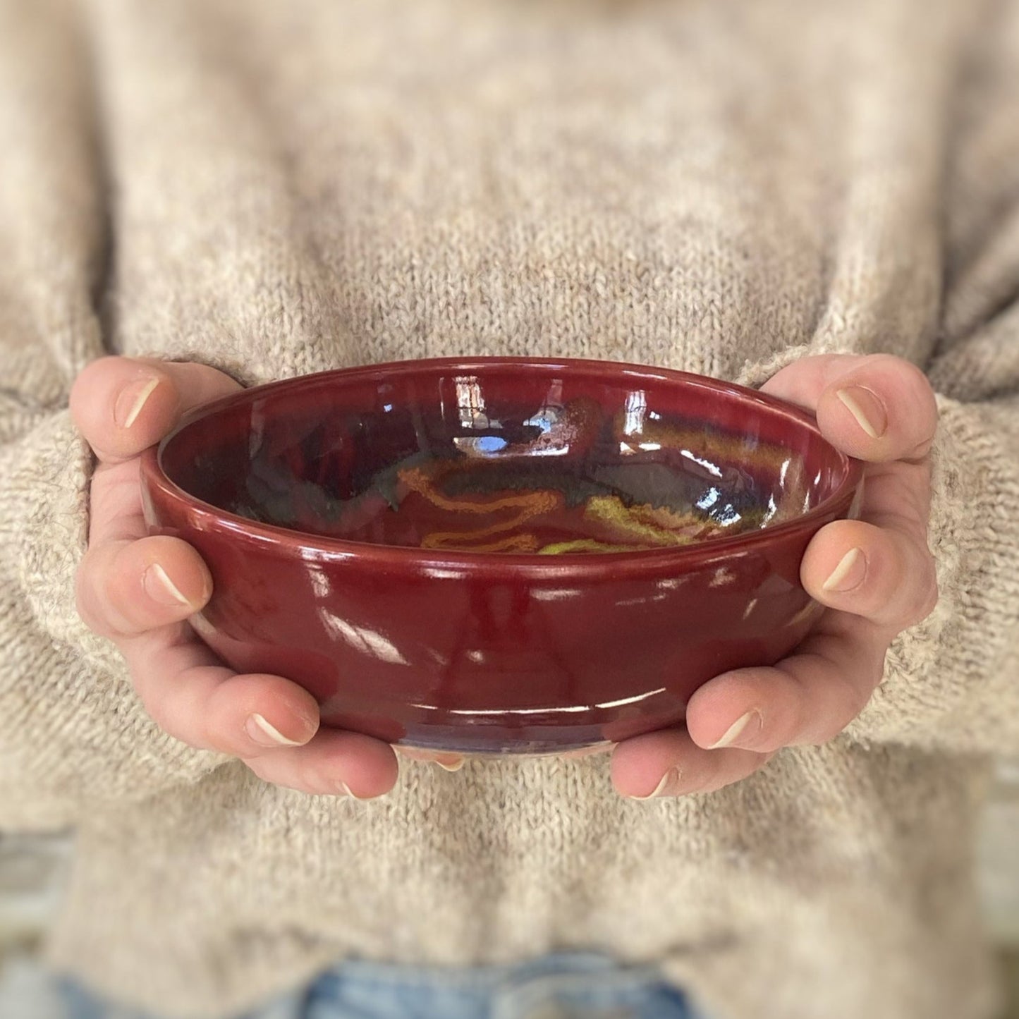 Red Craze Baby Bowl - Lasser Ceramics