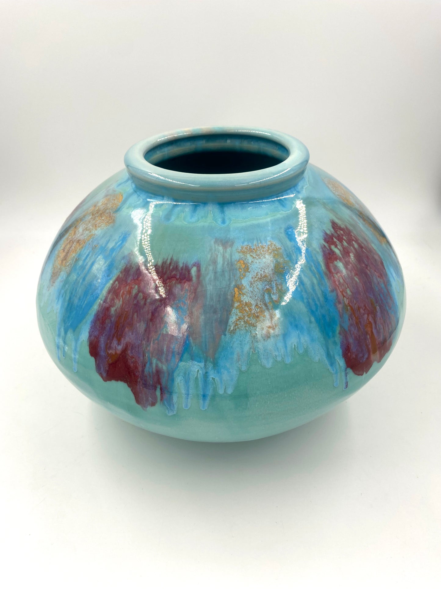 Sand Dollar Globe Vase - Lasser Ceramics