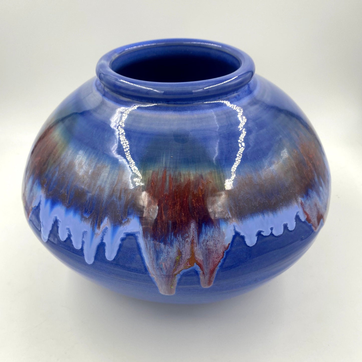 Blue Moon Globe Vase - Lasser Ceramics