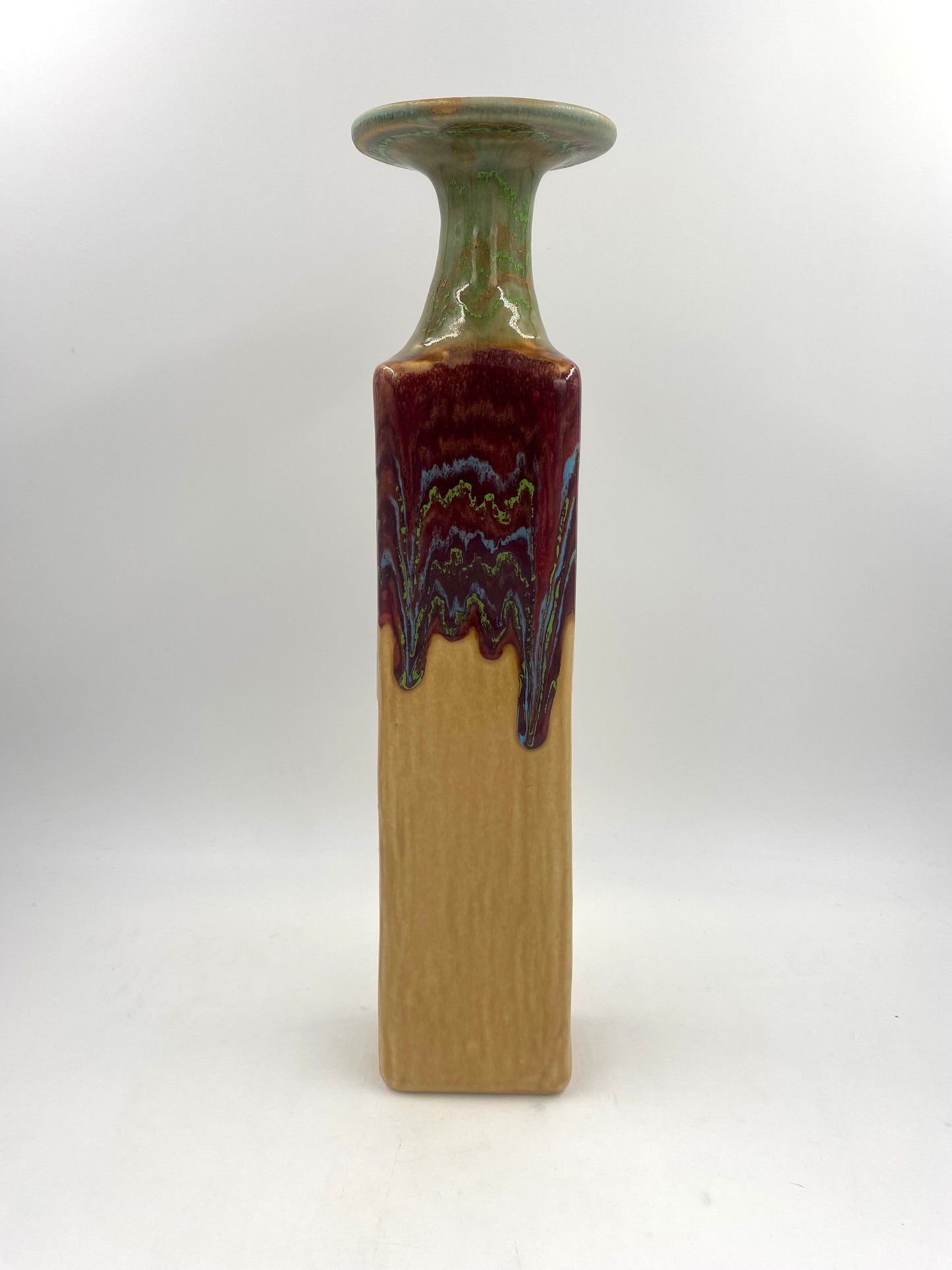 Spanish Square Bottle - Lasser Ceramics