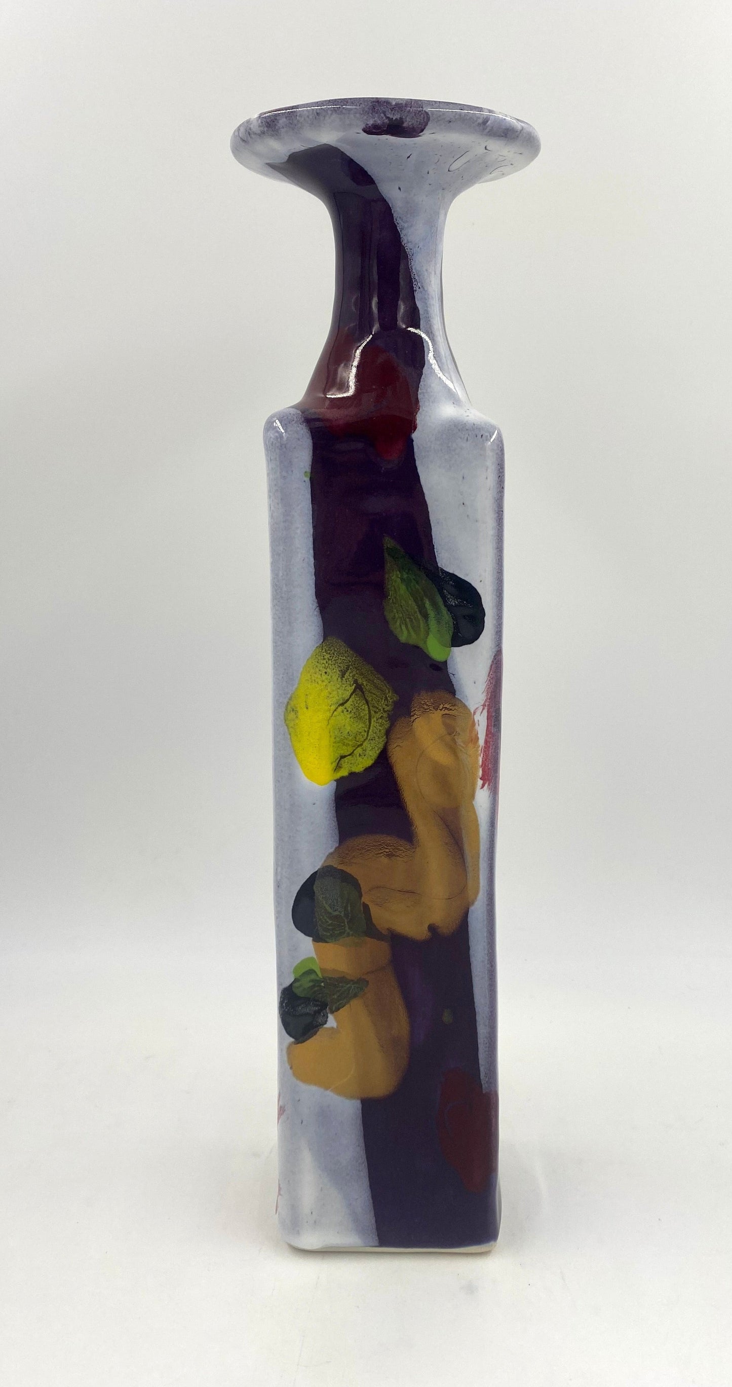 Fifty-Fifty Square Bottle - Lasser Ceramics