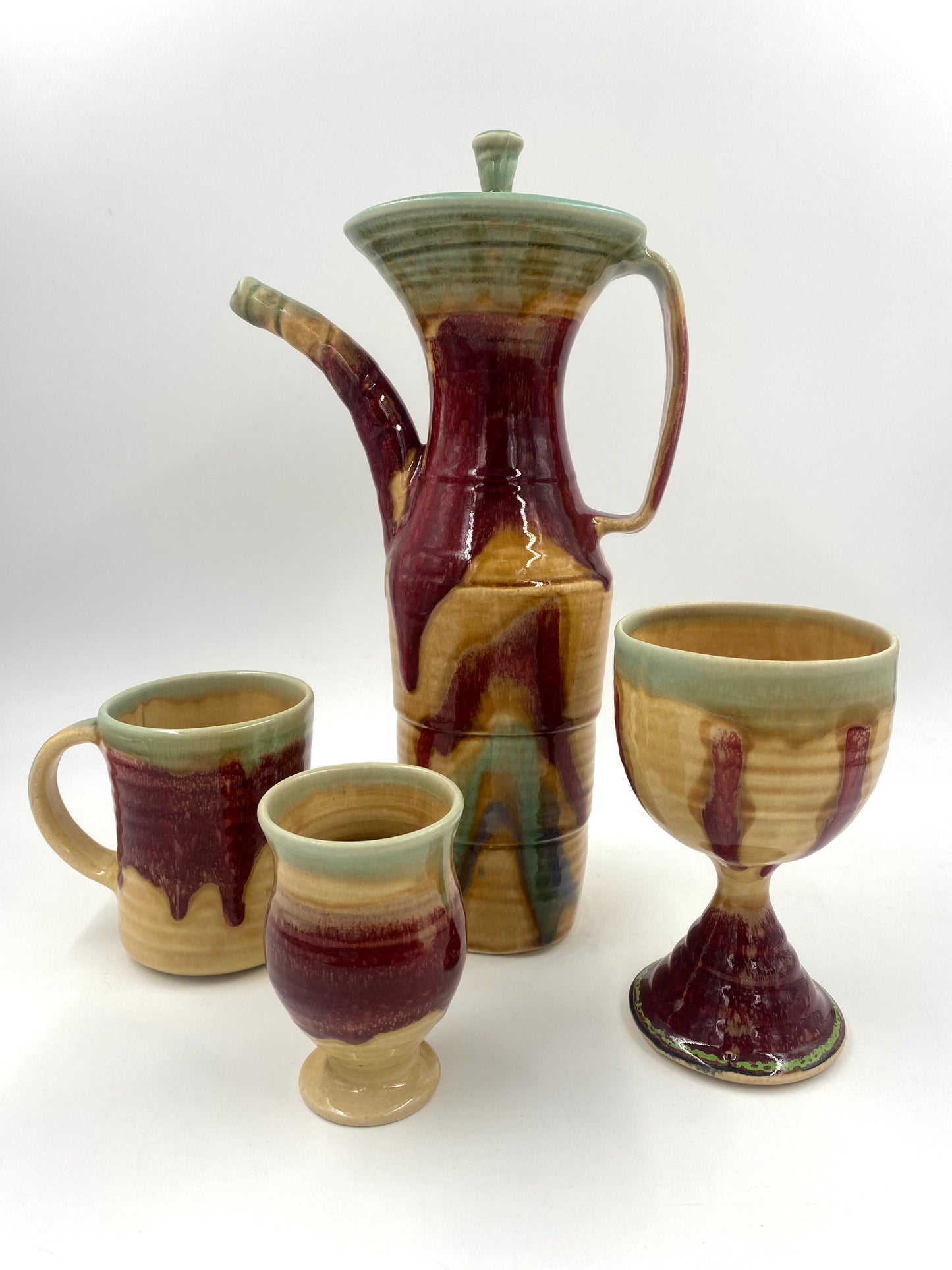 Red Tulip Demi - Lasser Ceramics
