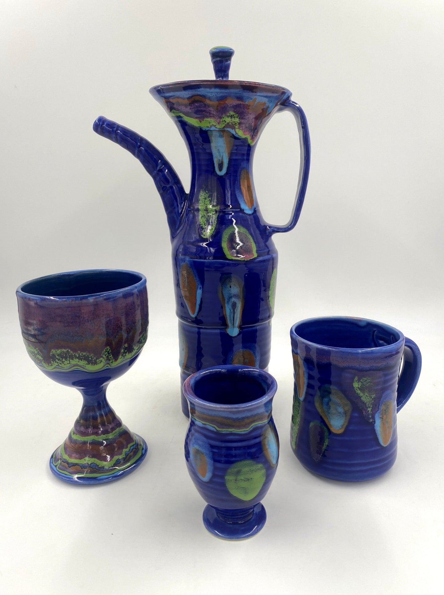 Galaxy Blue Teapot - Lasser Ceramics