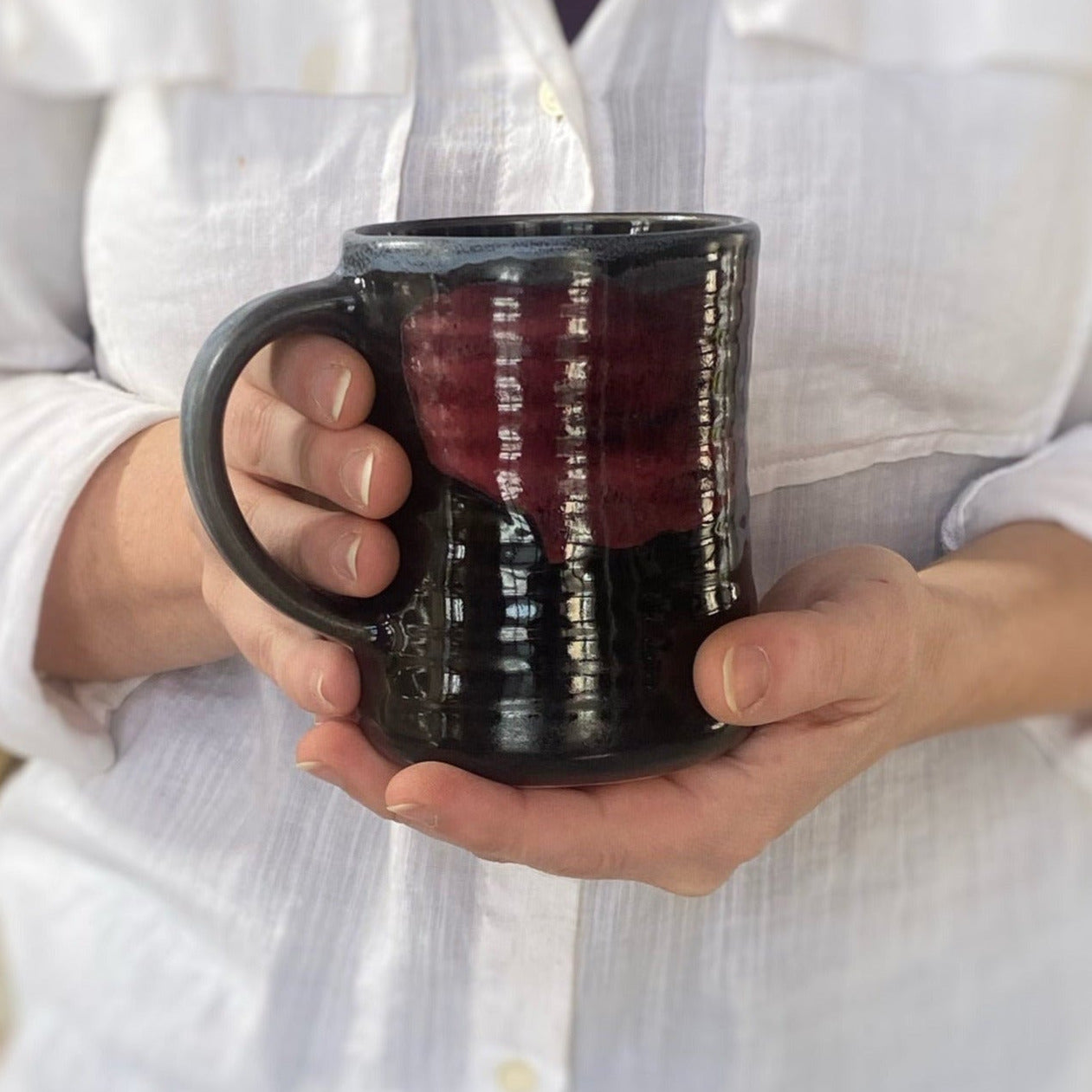 Midnight Tulip Mug - Lasser Ceramics