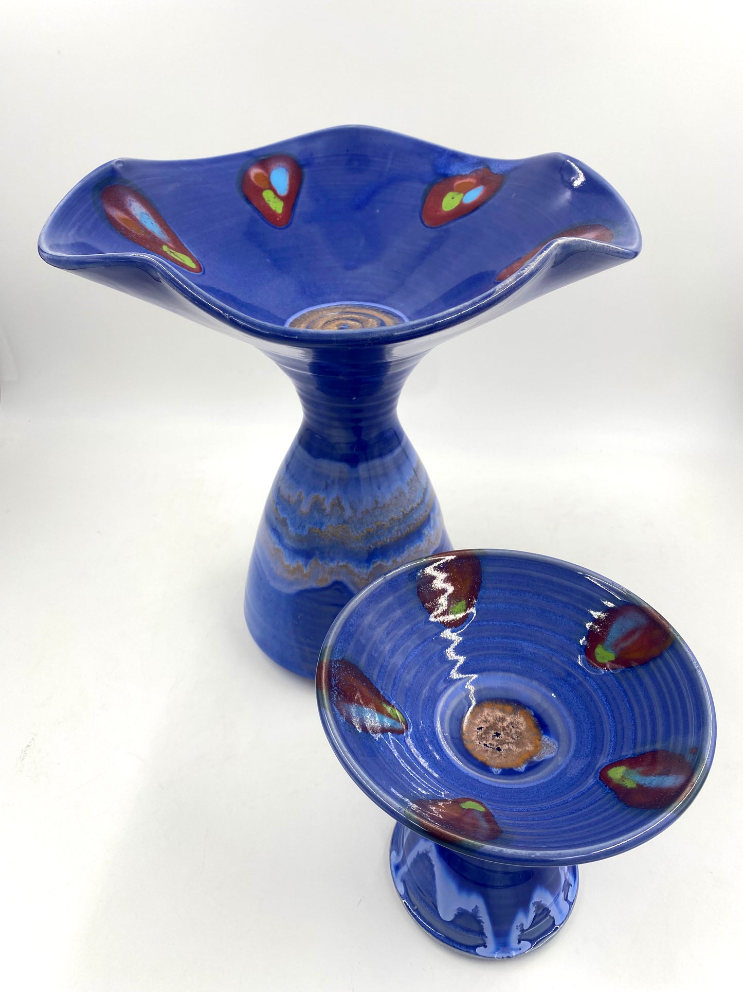 Blue Moon Monkey Bowl - Lasser Ceramics
