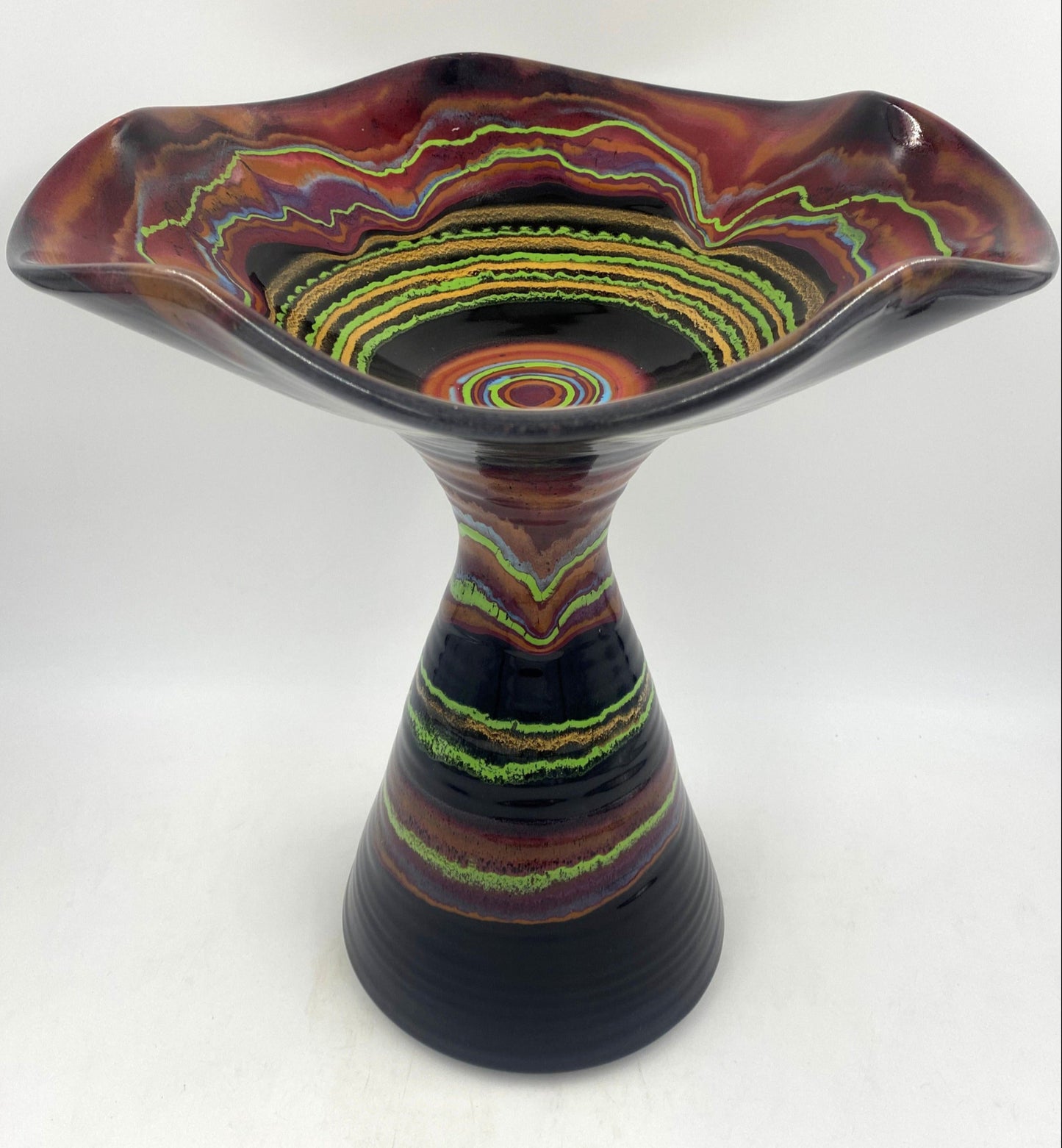Spanish Night Compote Bowl - Lasser Ceramics