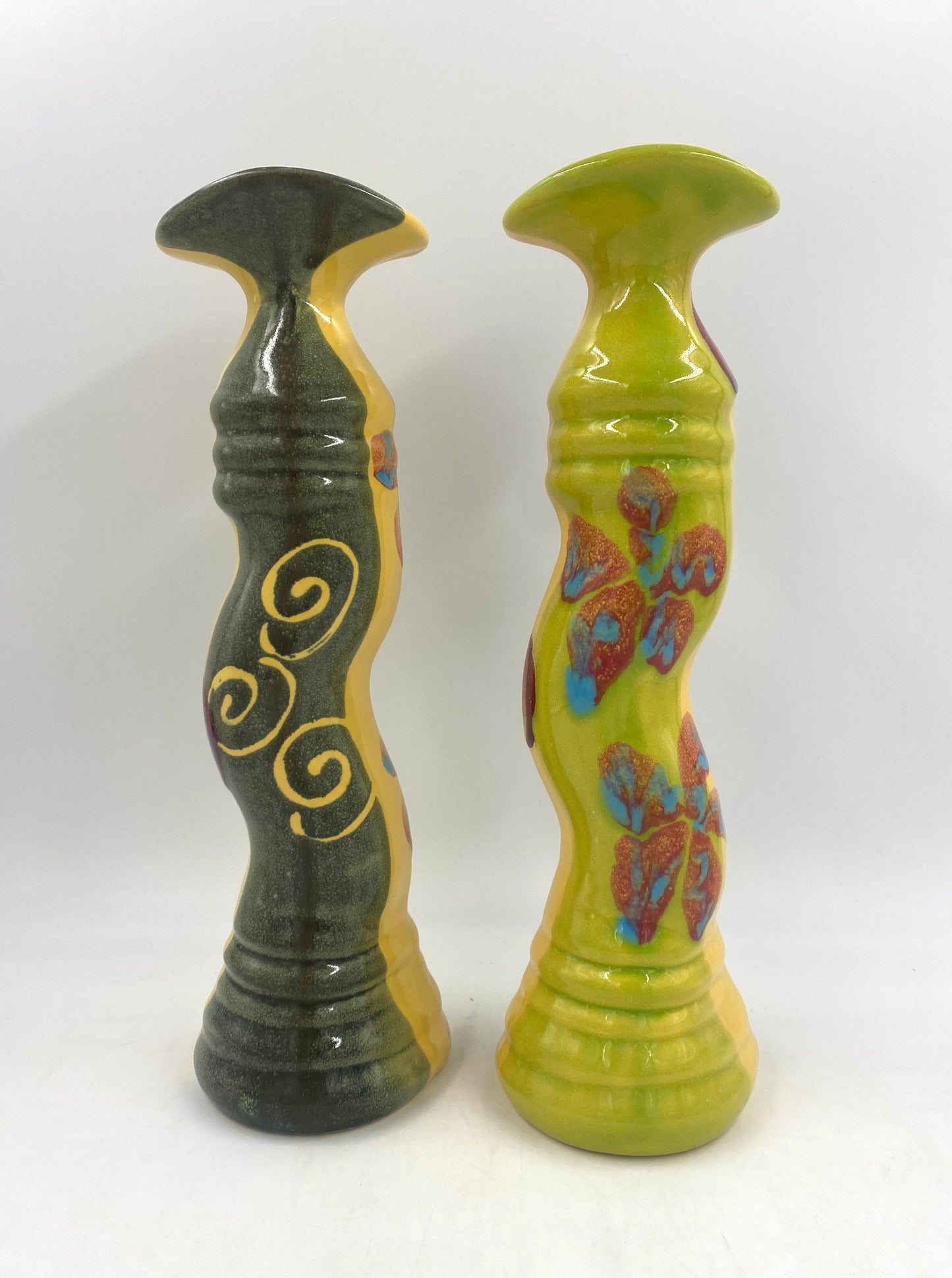 Marigold Poppy Candlestick - Lasser Ceramics