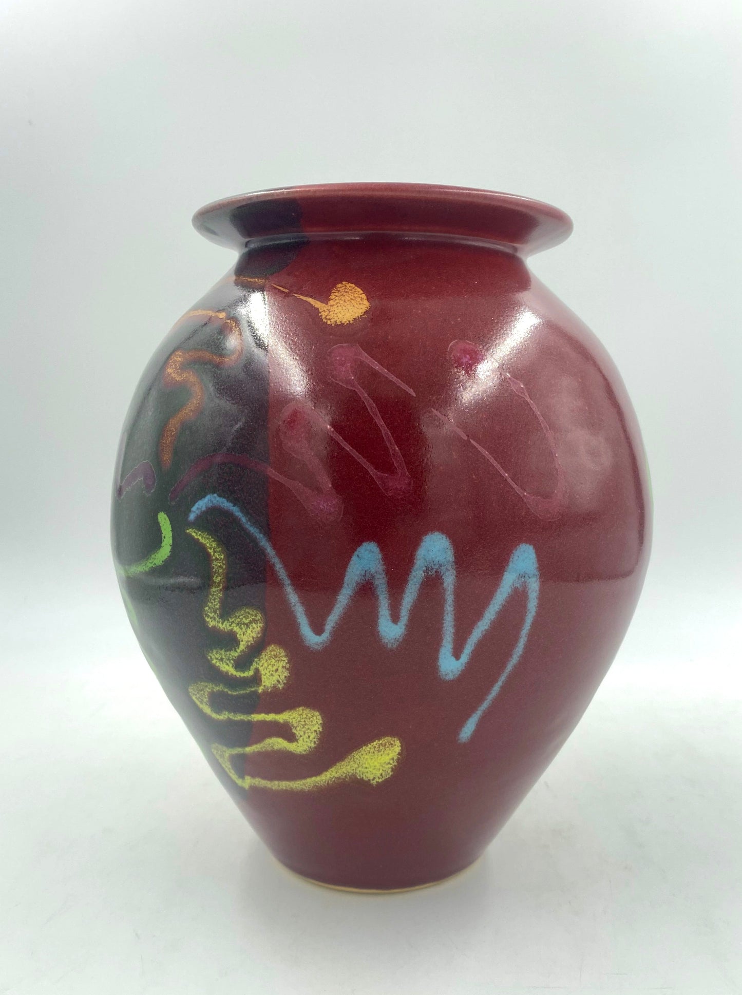 Red Craze Classic Vase - Lasser Ceramics