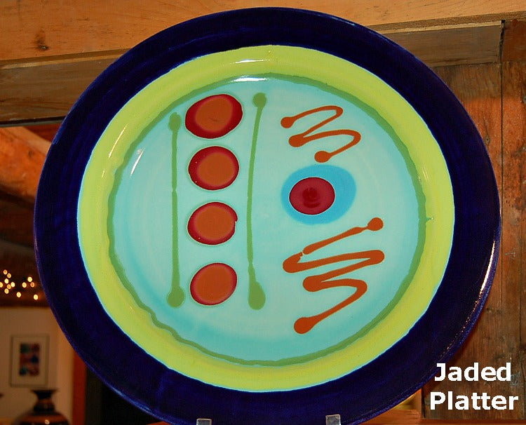Jaded Platter - Lasser Ceramics