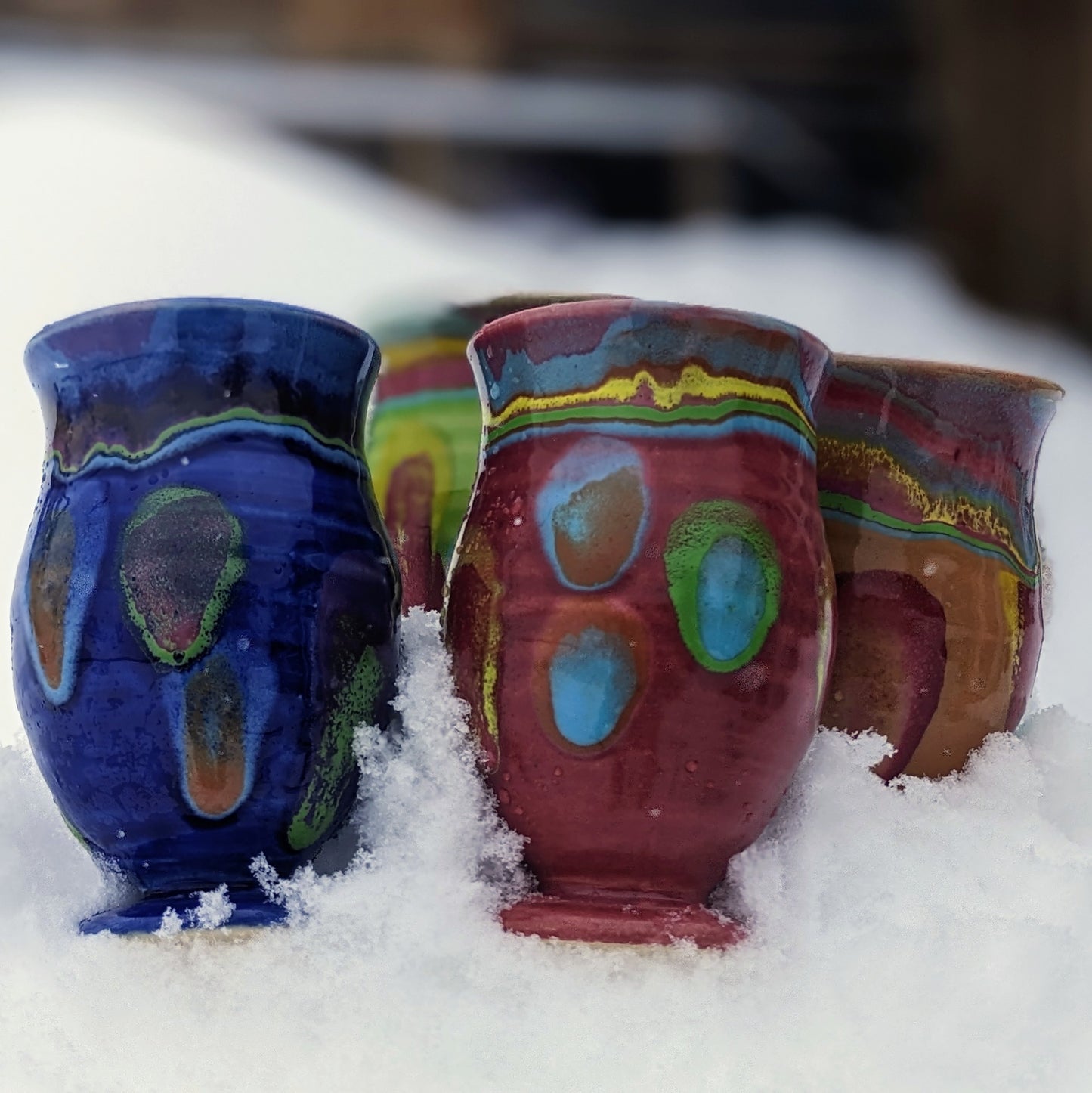 Galaxy Blue Demi - Lasser Ceramics