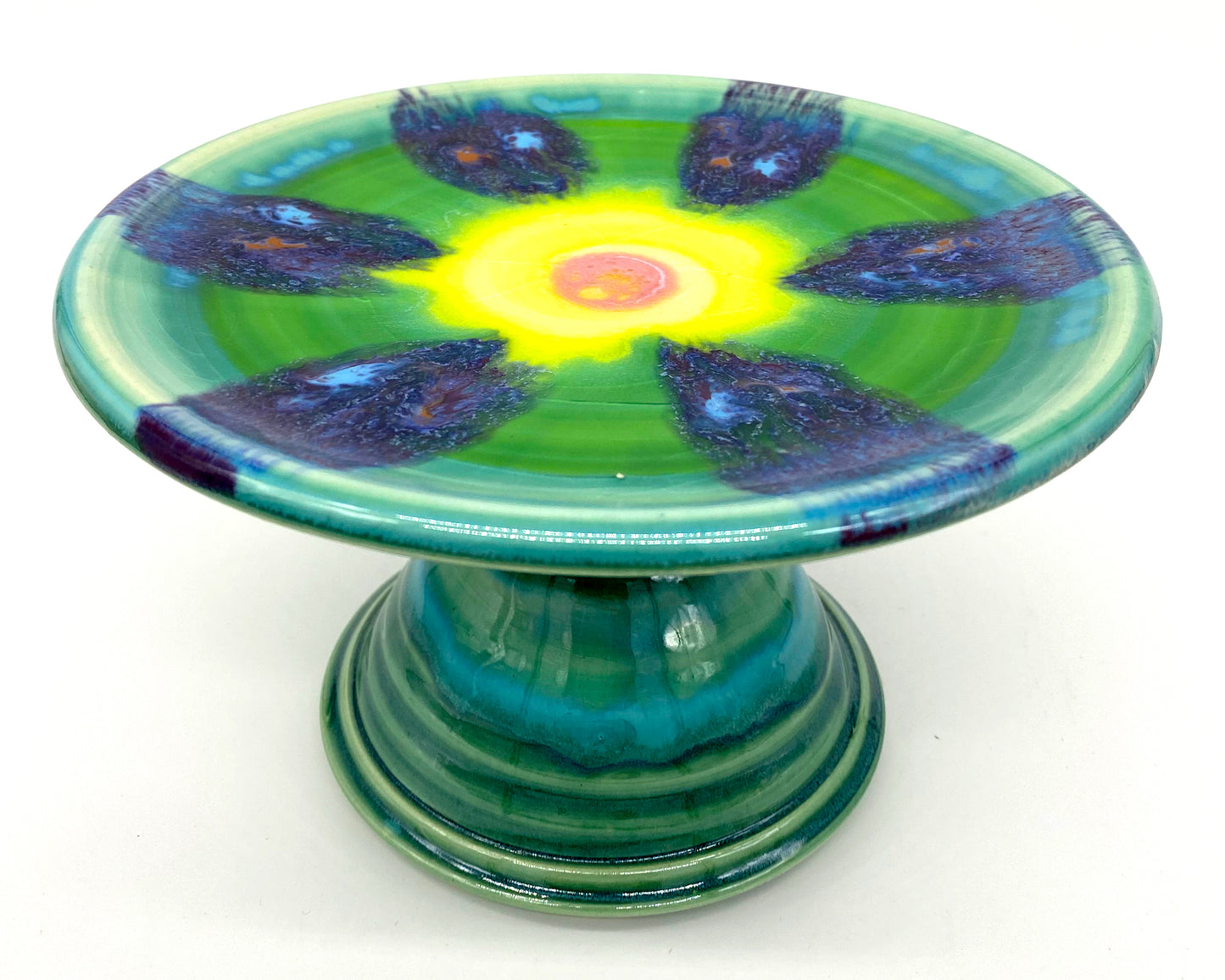 Teal Cake Plates
