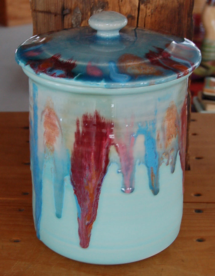 Sand Dollar Cannister - Lasser Ceramics