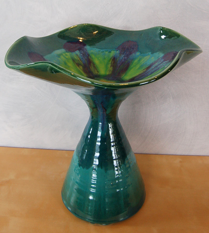 Teal Compote Bowl - Lasser Ceramics
