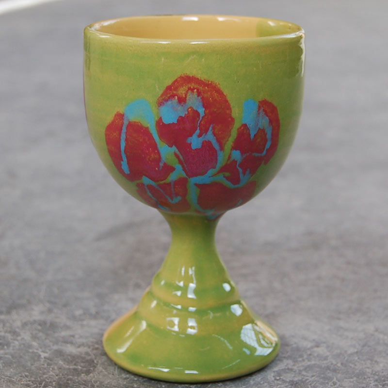 Marigold Poppy Goblet - Lasser Ceramics