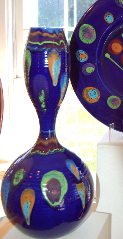 Galaxy Blue Gourd Vase - Lasser Ceramics