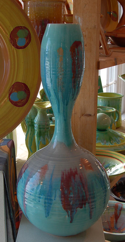 Sand Dollar Gourd Vase - Lasser Ceramics