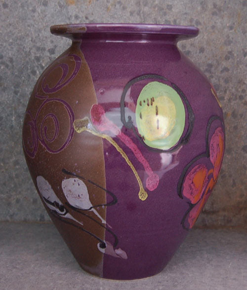 Purple Poppy Classic Vase