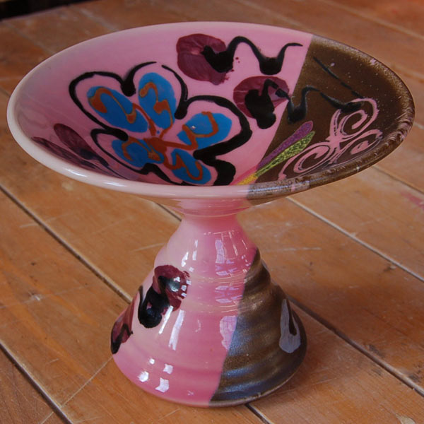 Pink Poppy Monkey Bowl