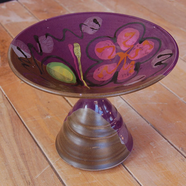 Purple Poppy Monkey Bowl