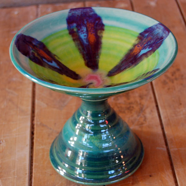 Teal Drop Monkey Bowl