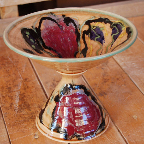 Vermont Rose Monkey Bowl - Lasser Ceramics