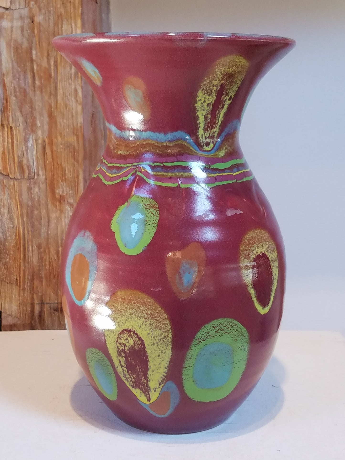 Asteroid Red Petite Vase - Lasser Ceramics