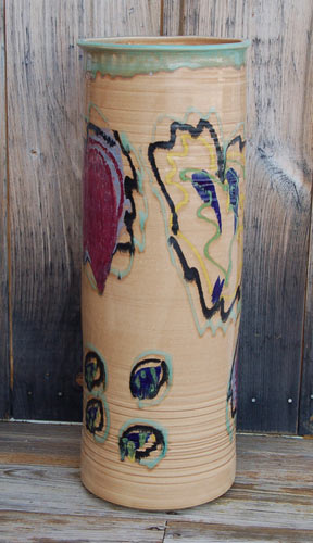 Vermont Rose Umbrella Stand - Lasser Ceramics