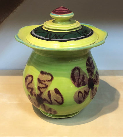 Volcano Scalloped Rim Jar - Lasser Ceramics