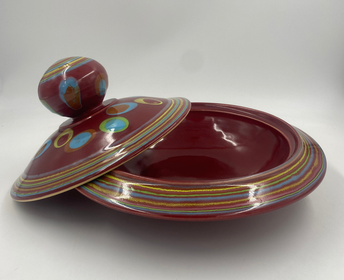 Asteroid Red Casserole Dish