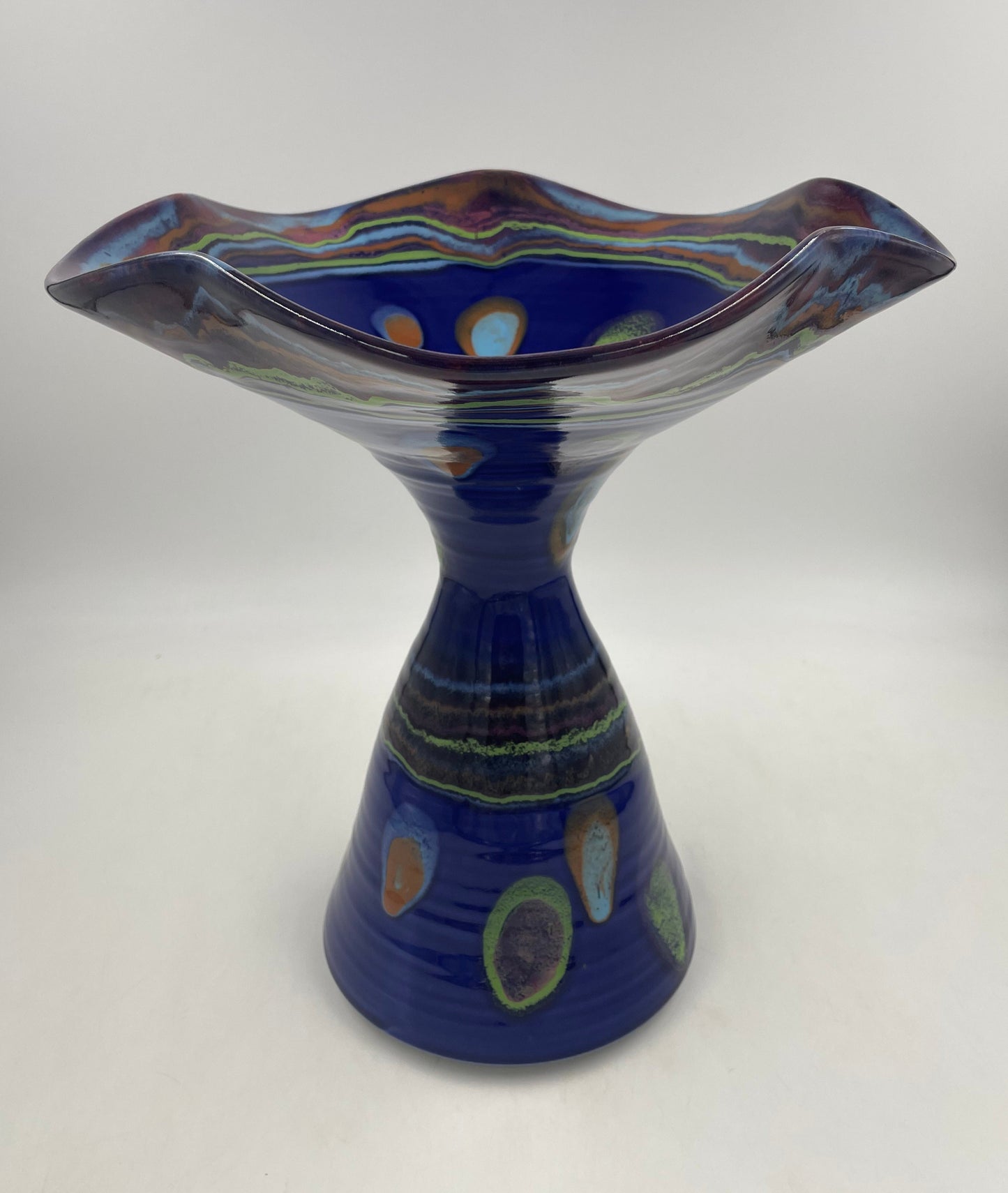Galaxy Blue Compote Bowl
