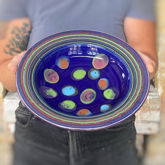 Galaxy Blue Pasta Bowl