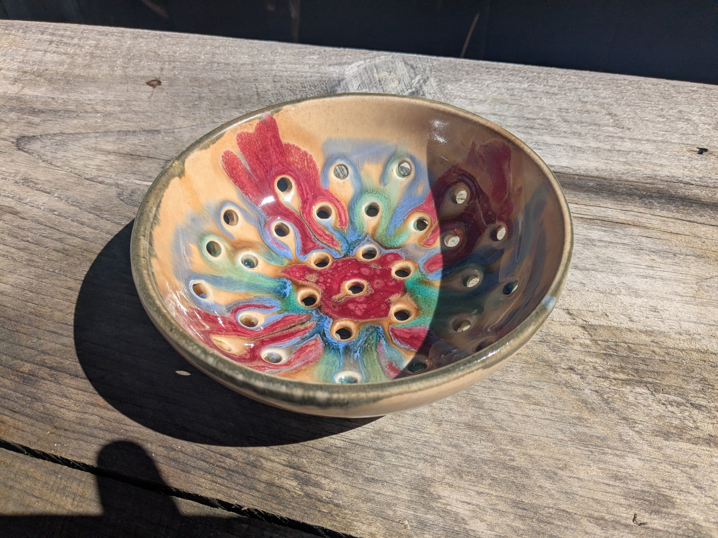 Red Tulip Berry Bowl