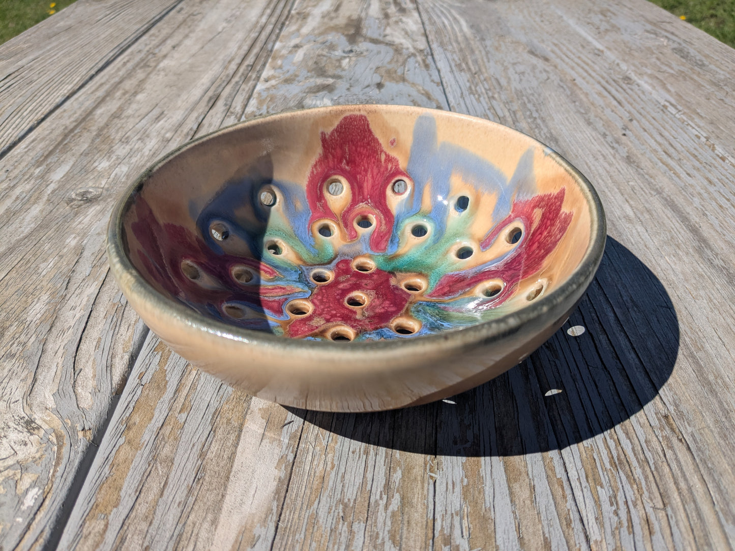 Red Tulip Berry Bowl