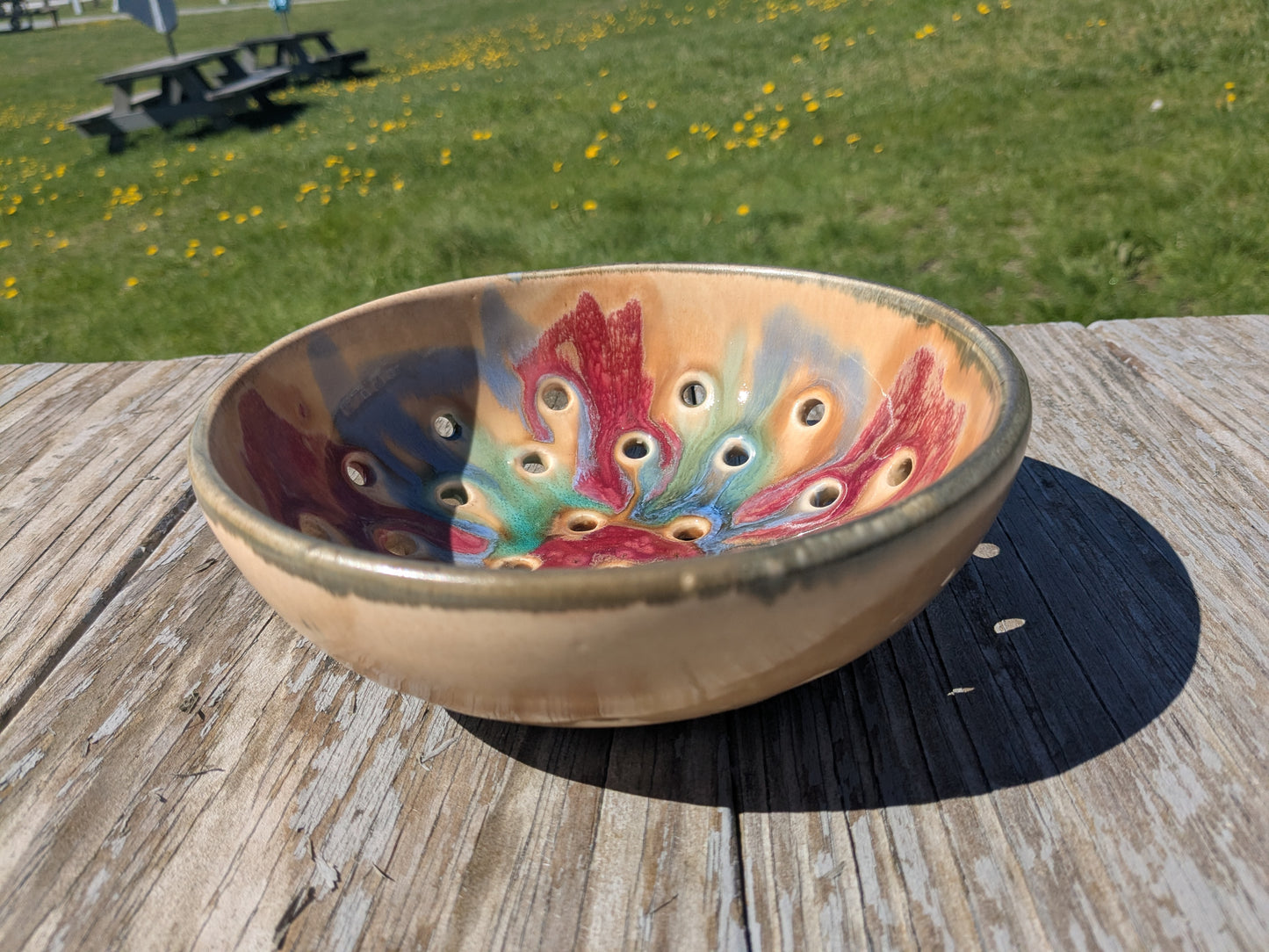 Red Tulip Berry Bowl