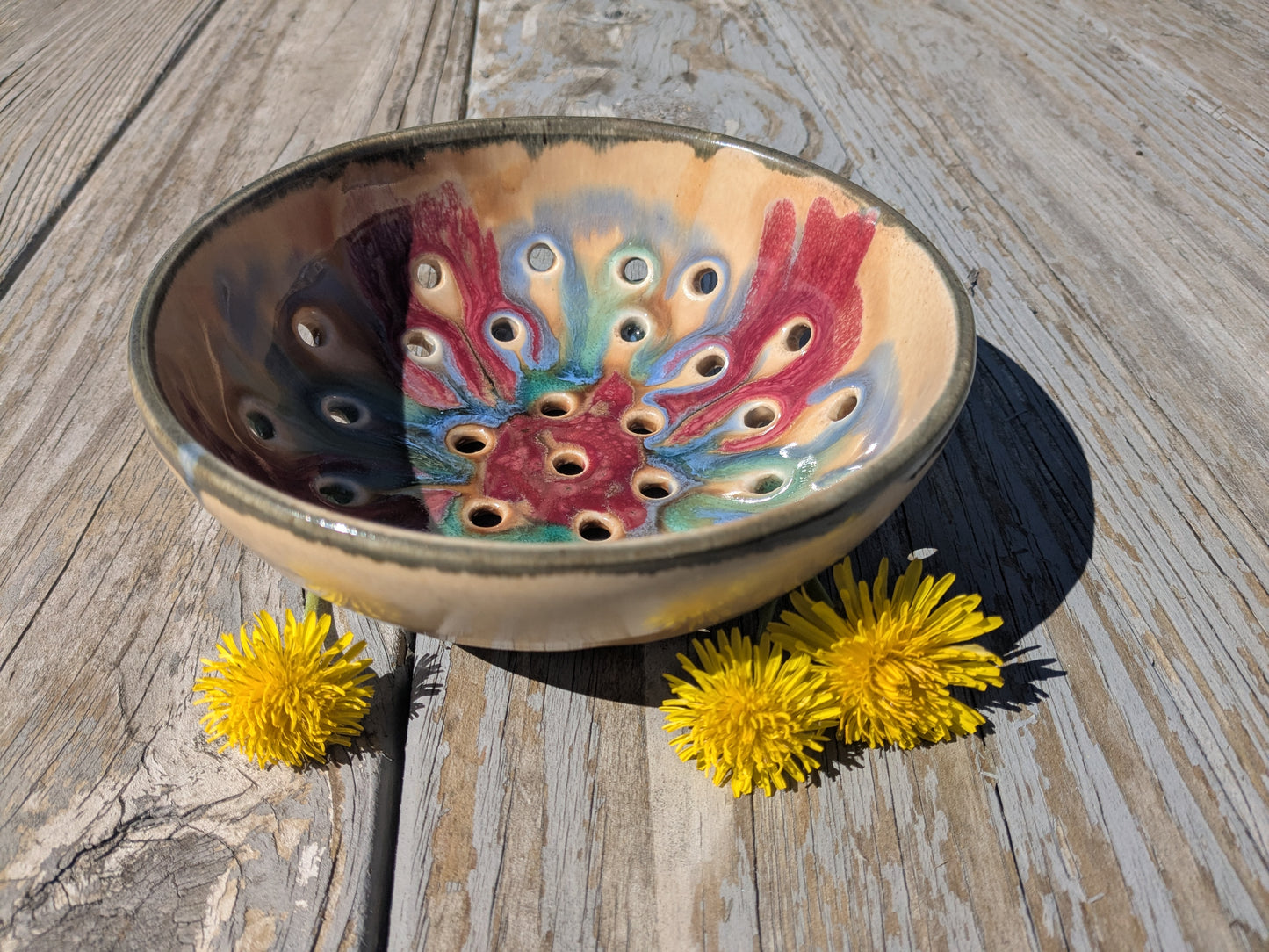 Red Tulip Berry Bowl