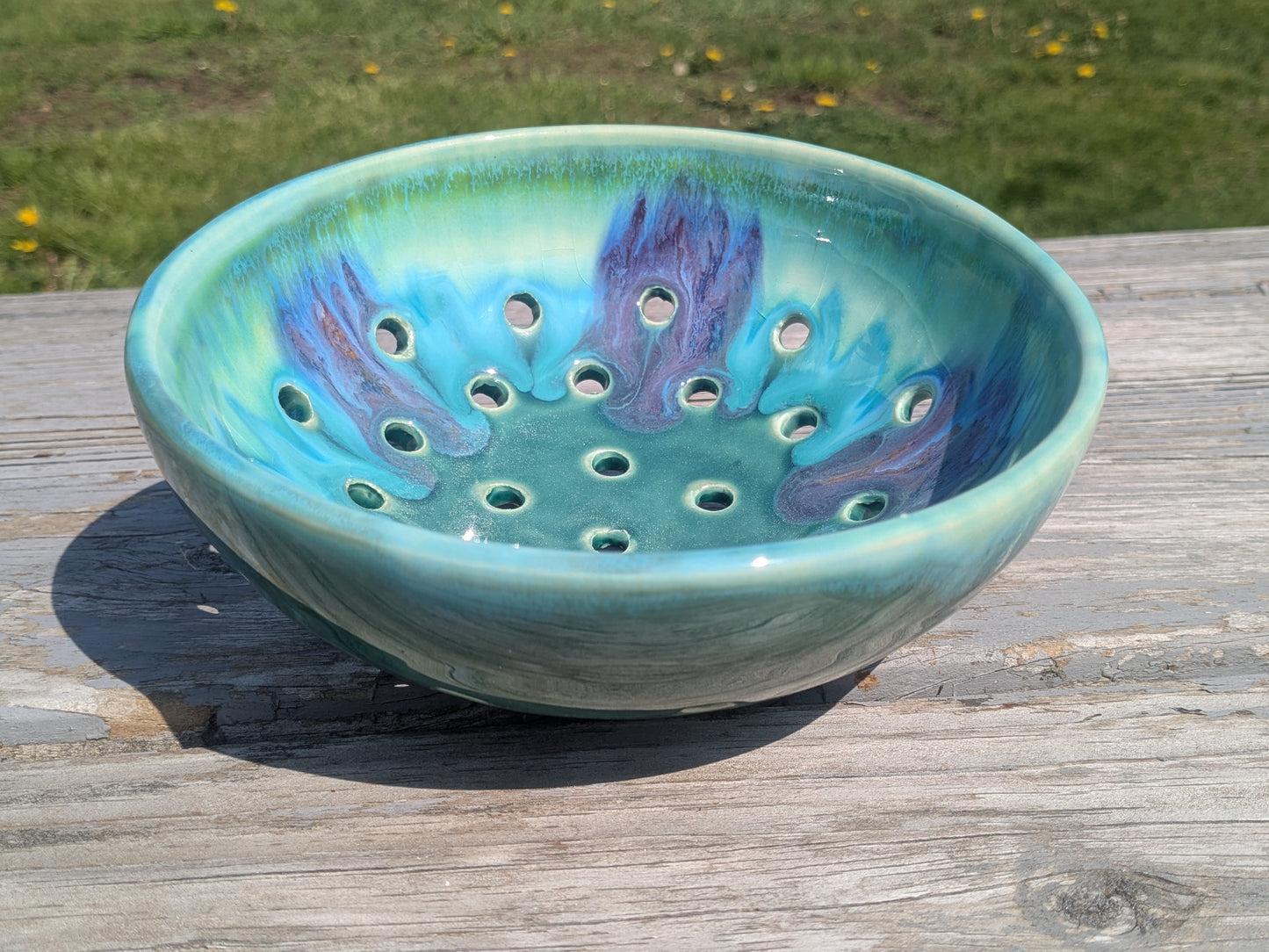 Teal Berry Bowl